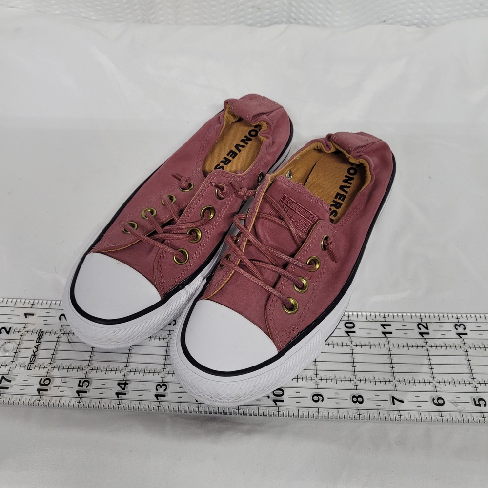 Converse Chuck Taylor All Star Shoreline Slip On Pink Sneakers 558593F Womens 6